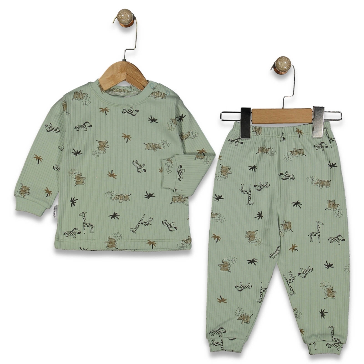 UNISEX 12/18 AY SAFARİ PİJAMA TAKIM