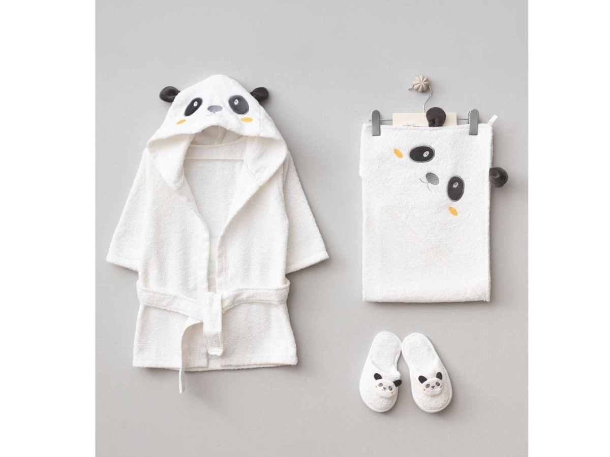 UNISEX 1/24 AY PANDA BORNOZ SETİ