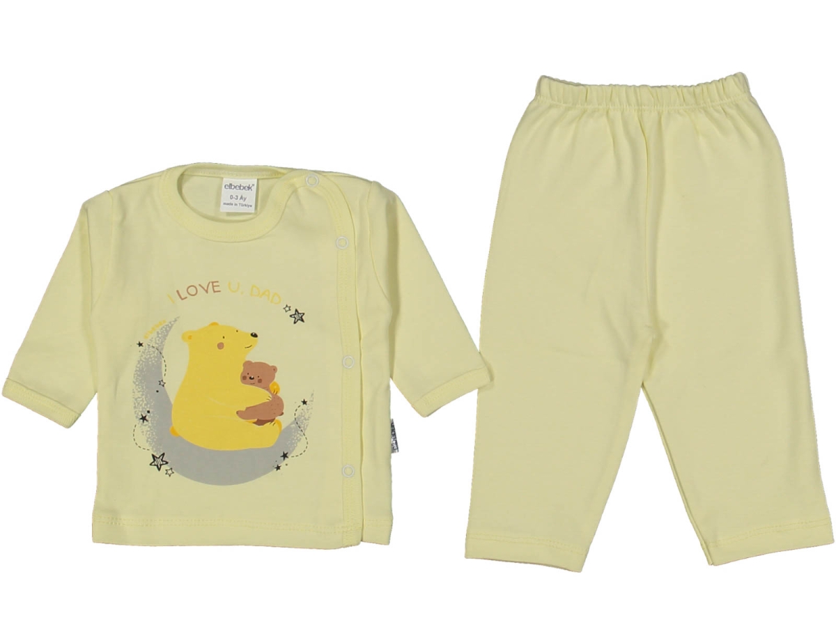 UNISEX 1/3 AY AYI VE YAVRUSU PİJAMA TAKIM