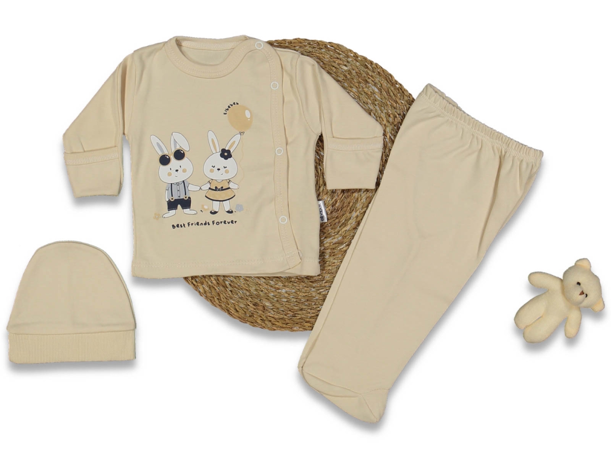 UNISEX 1/3 AY BEST FRİENDS BASKILI ZIBIN TAKIM