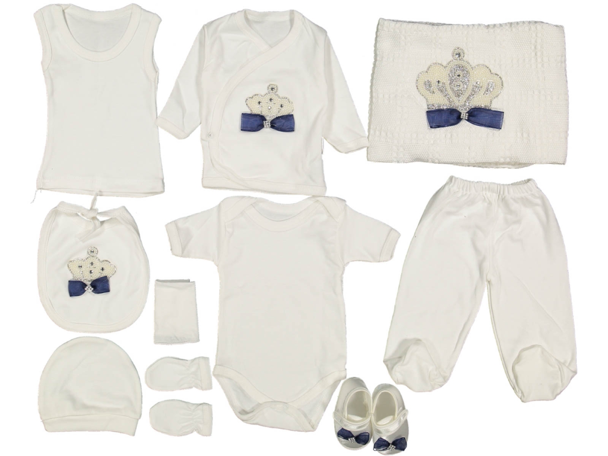 UNISEX 1/3 AY İNCİLİ TAŞLI 10 LU ZIBIN