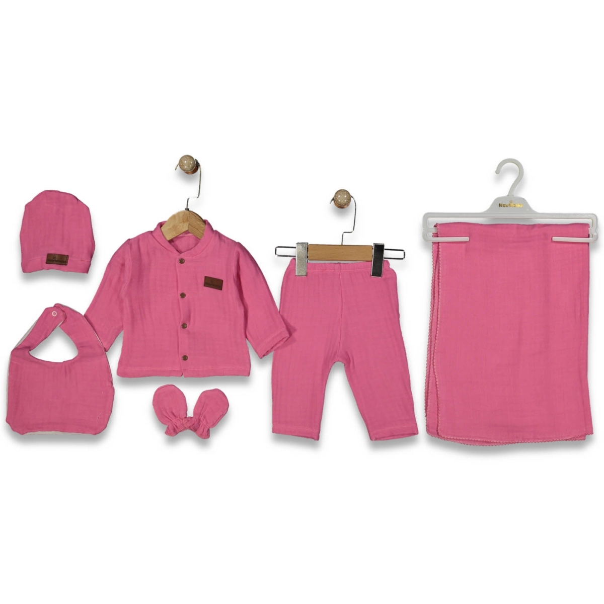 UNISEX 1/3 AY OYALI BATTANİYELİ 4 KAT MÜSLİN 6 LI