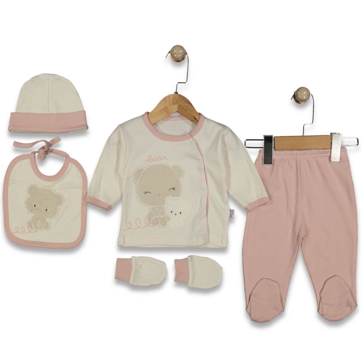 UNISEX 1/3 AY PANDA AYI ASKILI 5Lİ SET