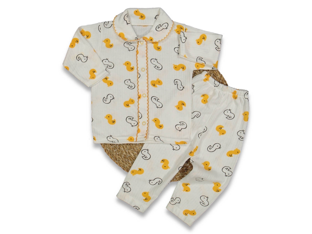 UNISEX 1/3 AY RAPORLU OYALI ÖRDEK ÇITÇITLI PİJAMA