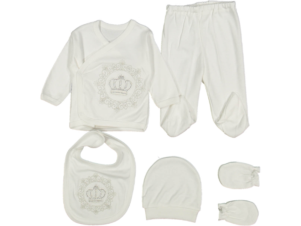 UNISEX 1/3 AY TAÇ NAKIŞLI 5&#039;Lİ ZIBIN SET