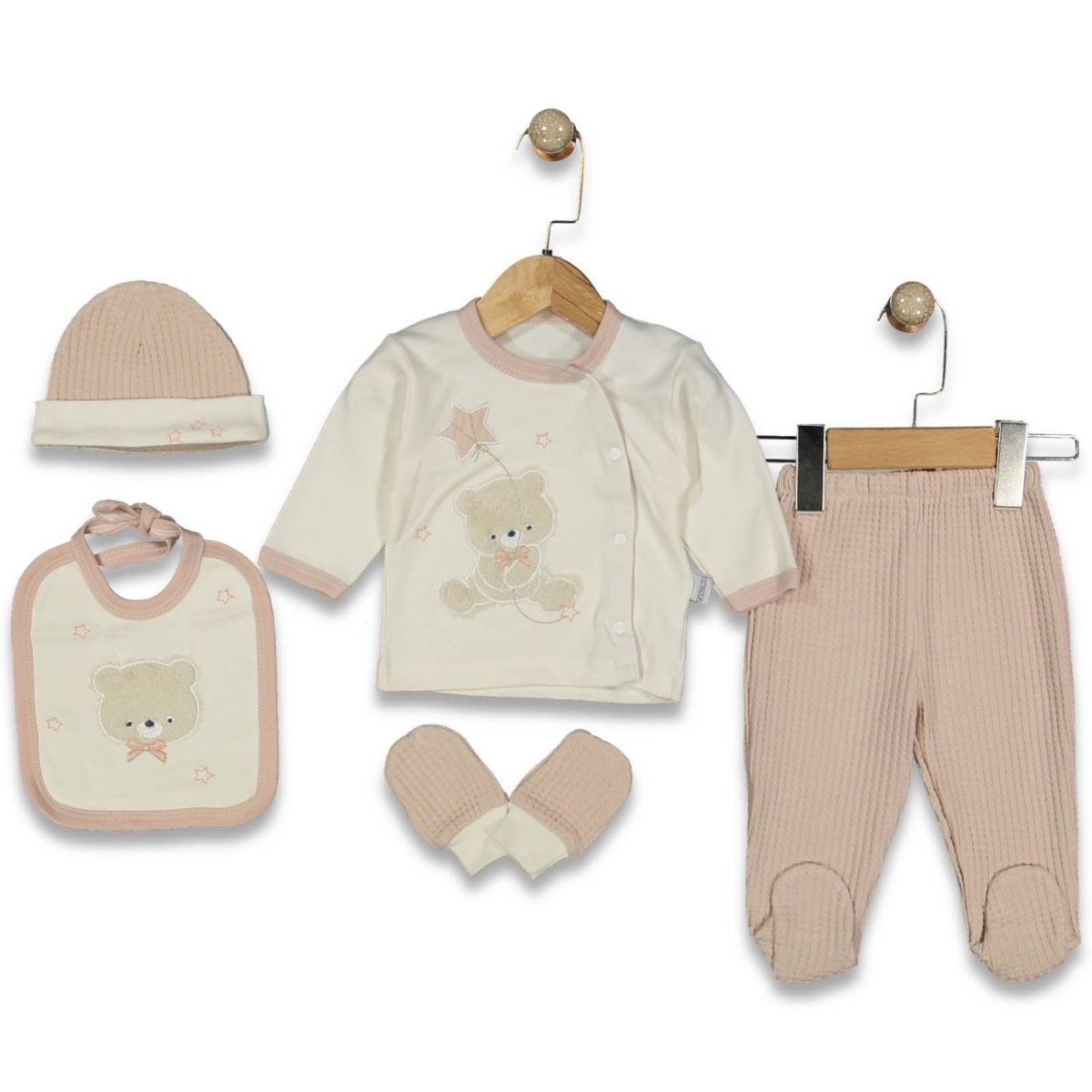 UNISEX 1/3 AY YILDIZLI AYİ 5Lİ SET