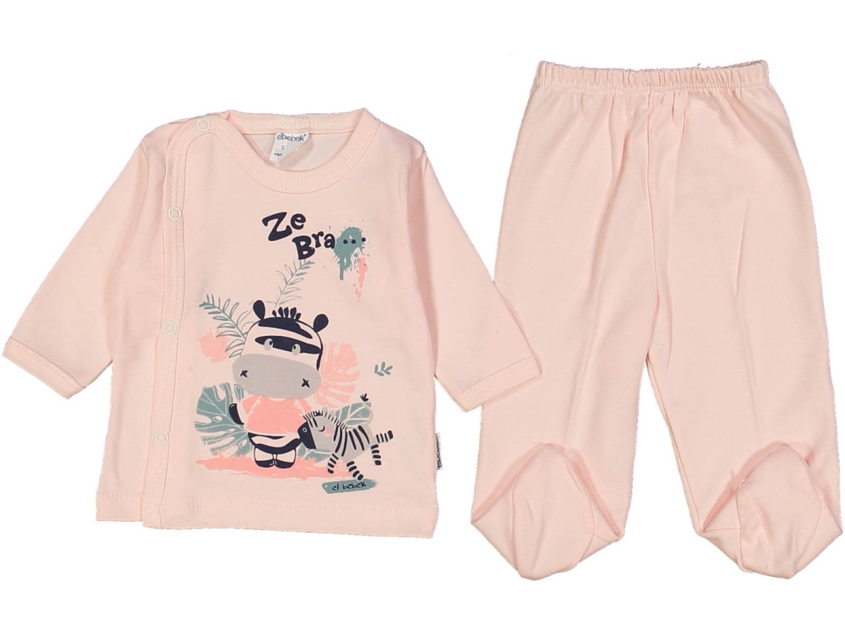 UNISEX 1/3 AY ZEBRA BASKILI 2&#039;Lİ TAKIM