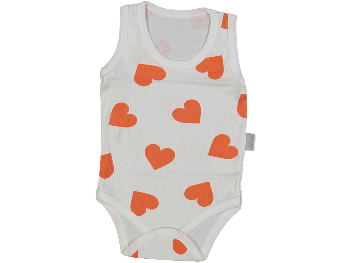 UNISEX 1/3 YAŞ BÜYÜK KALP ASKILI BÜYÜK BADİ