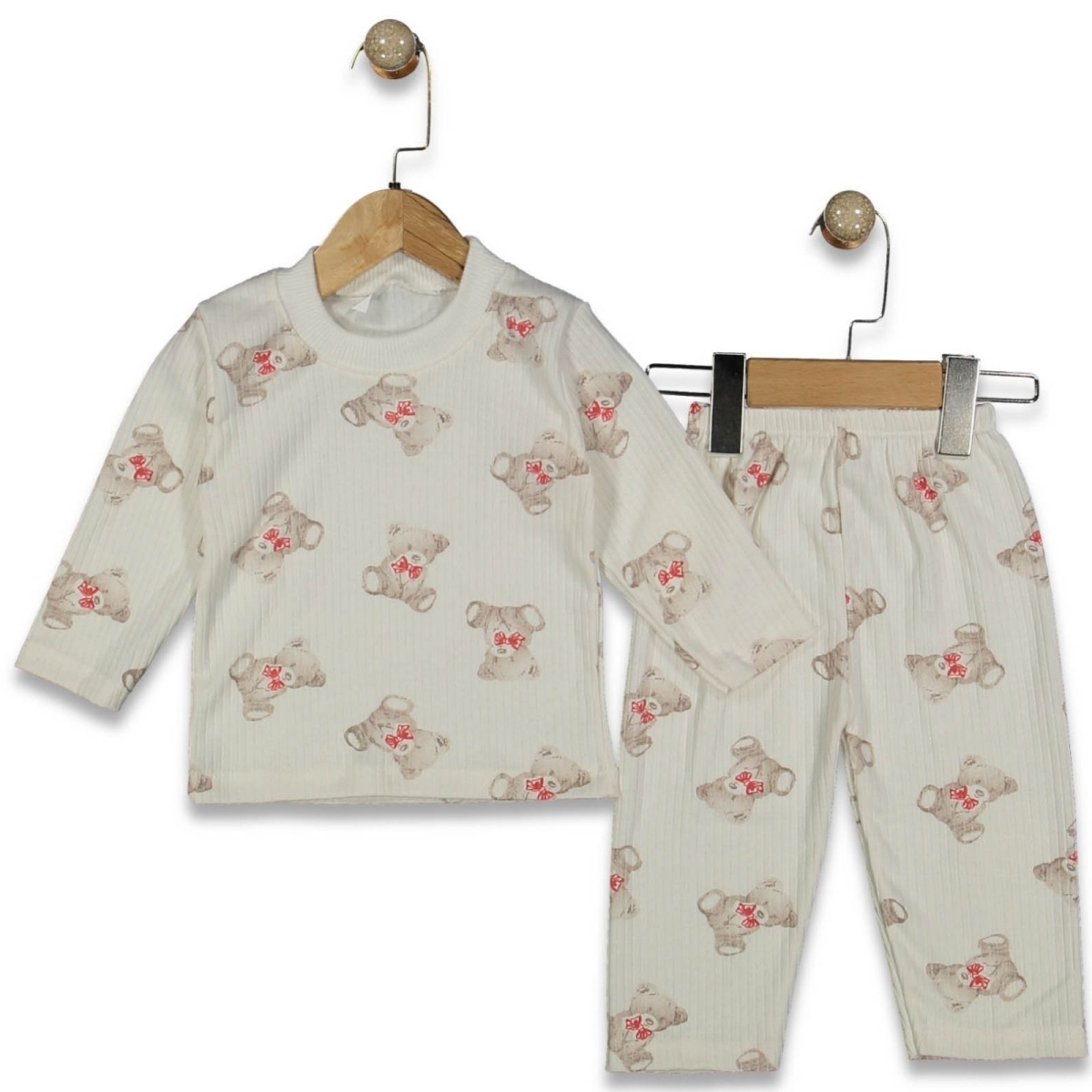 UNISEX 1/3 YAŞ RAPORLU AYI PİJAMA