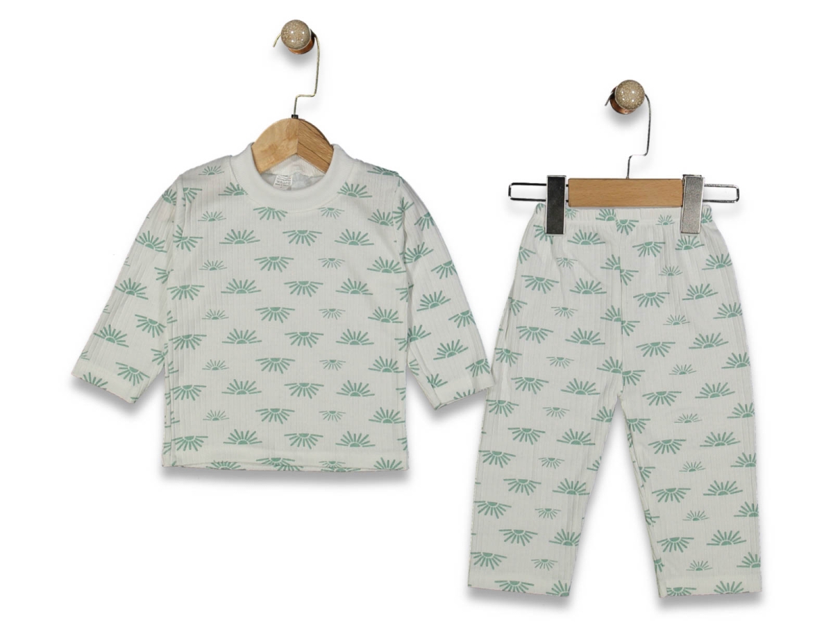 UNISEX 1/3 YAŞ RAPORLU GÜNEŞ DESEN PİJAMA