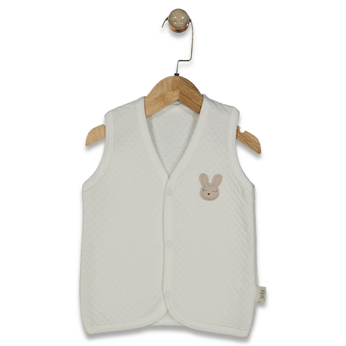 UNISEX 1/3 YAŞ TAVŞANLI KAPİTONE TEK KAT YELEK