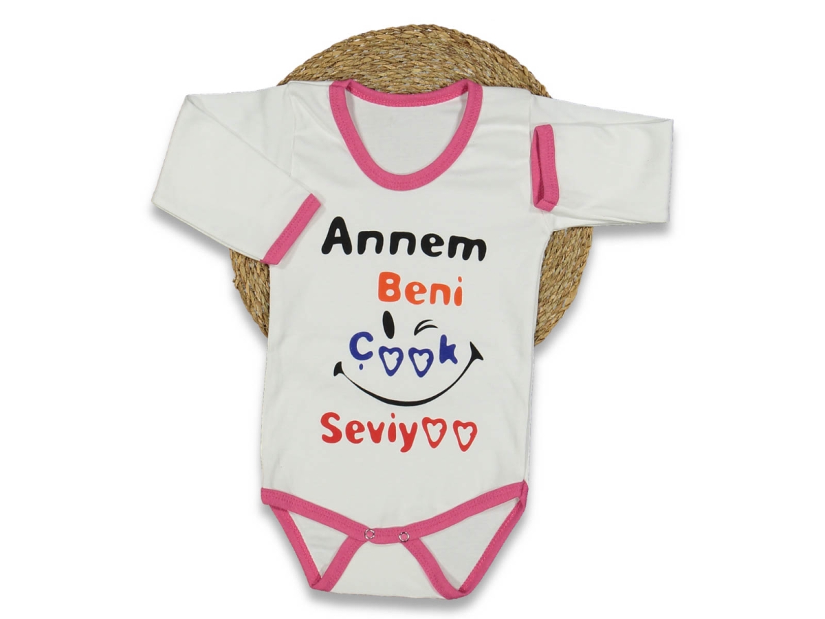 UNISEX 1/36 AY 40/1 PENYE UZUN KOLLU ANNEM YAZILI