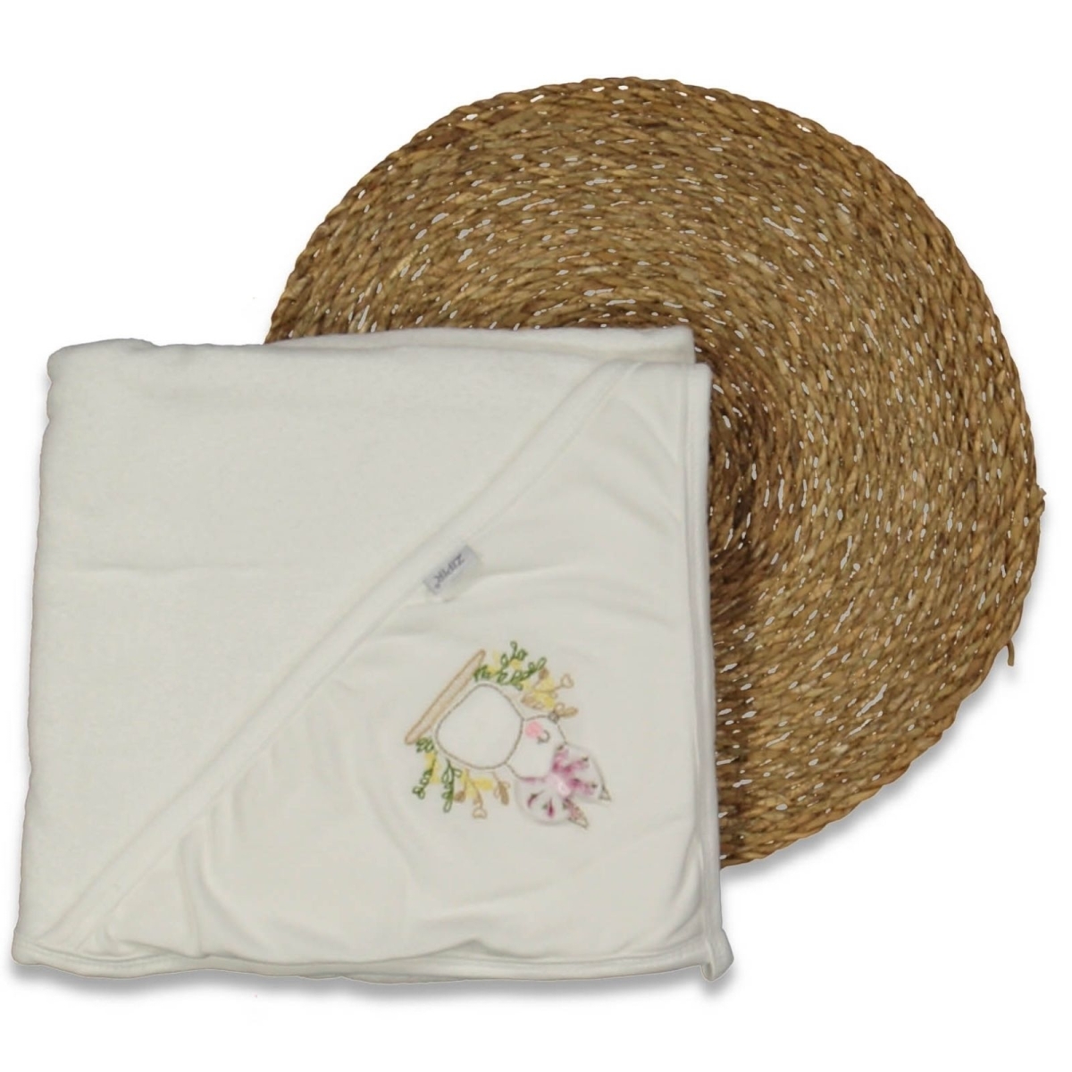 UNISEX 1/6 AY FİYONKLU TAVŞAN  NAKIŞLI HAVLU SİLGİ