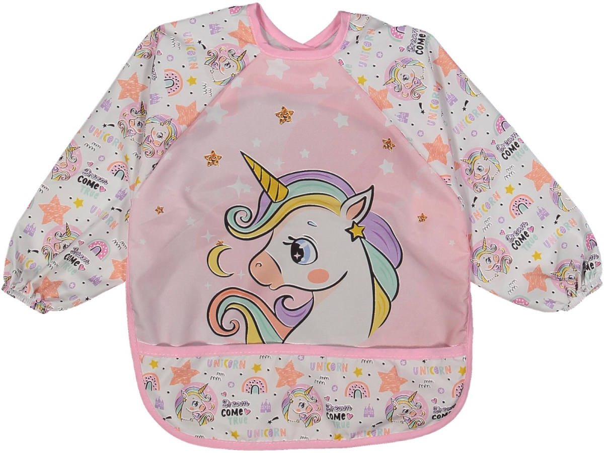 UNİSEX 1/6 AY KOLLU SEVİMLİ AT DESEN CEPLİ ÖNLÜK