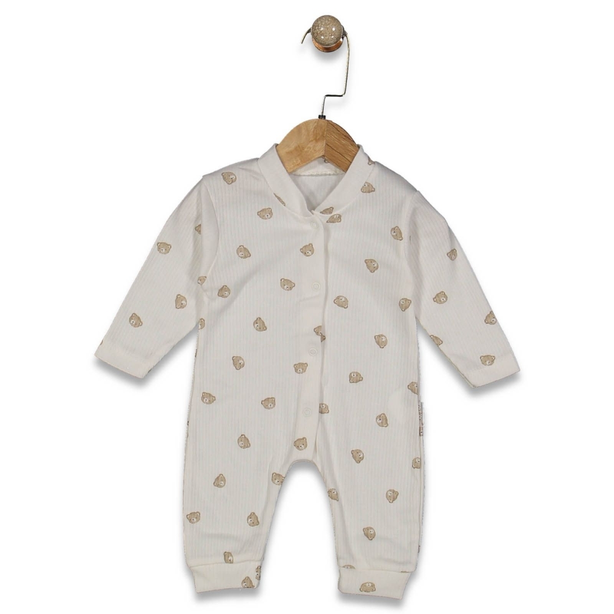 UNISEX 1/6 AY MİNİK AYICIK MANŞETLİ TULUM