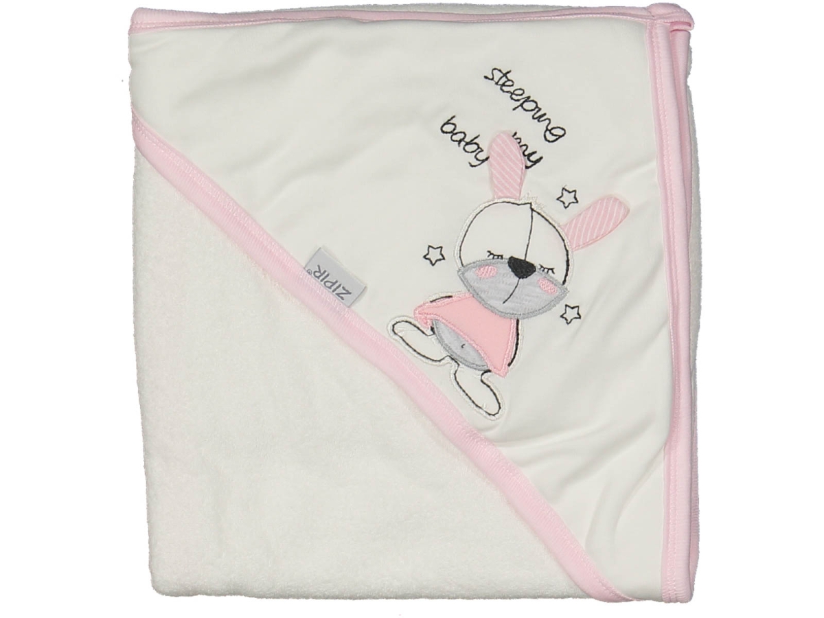 UNISEX 1/6 AY UYUYAN TAVŞAN BASKILI HAVLU SİLGİ