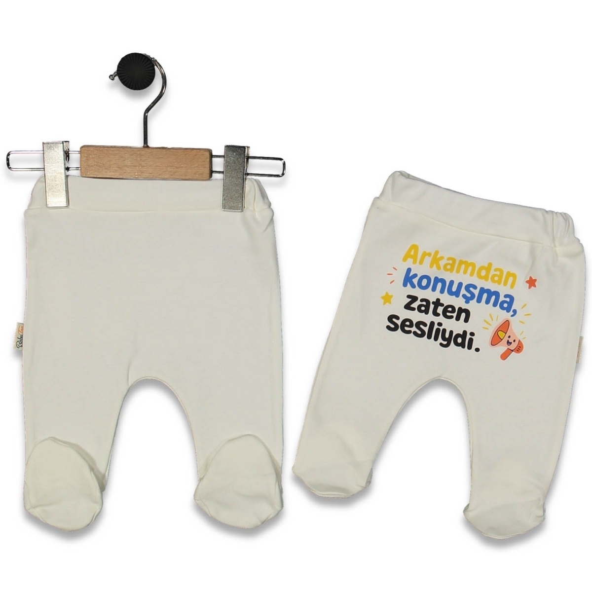 UNISEX 1/9 AY ARKAMDAN KONUSMA BASKILI PATİKLİ TEK