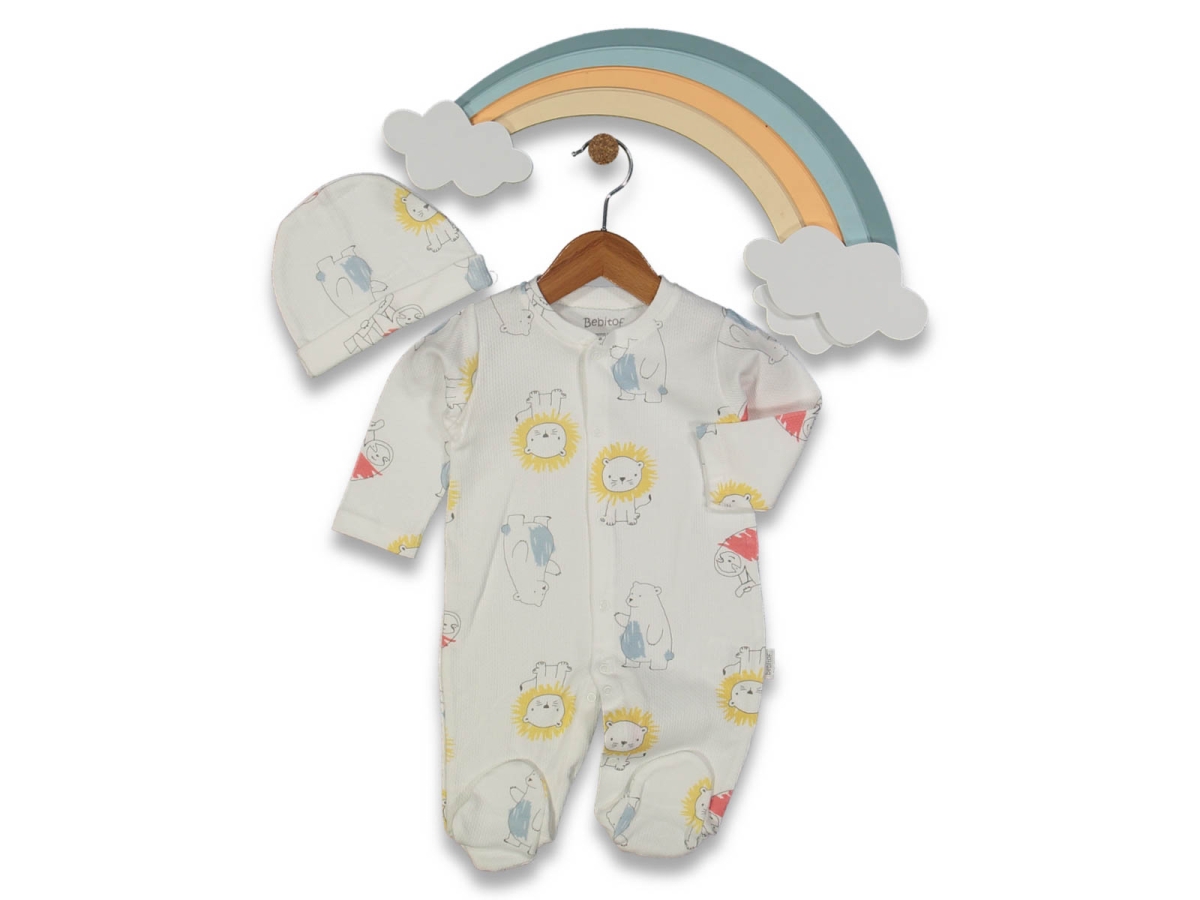 UNISEX 1/9 AY ASLANLI AYILI ŞAPKALI  TULUM