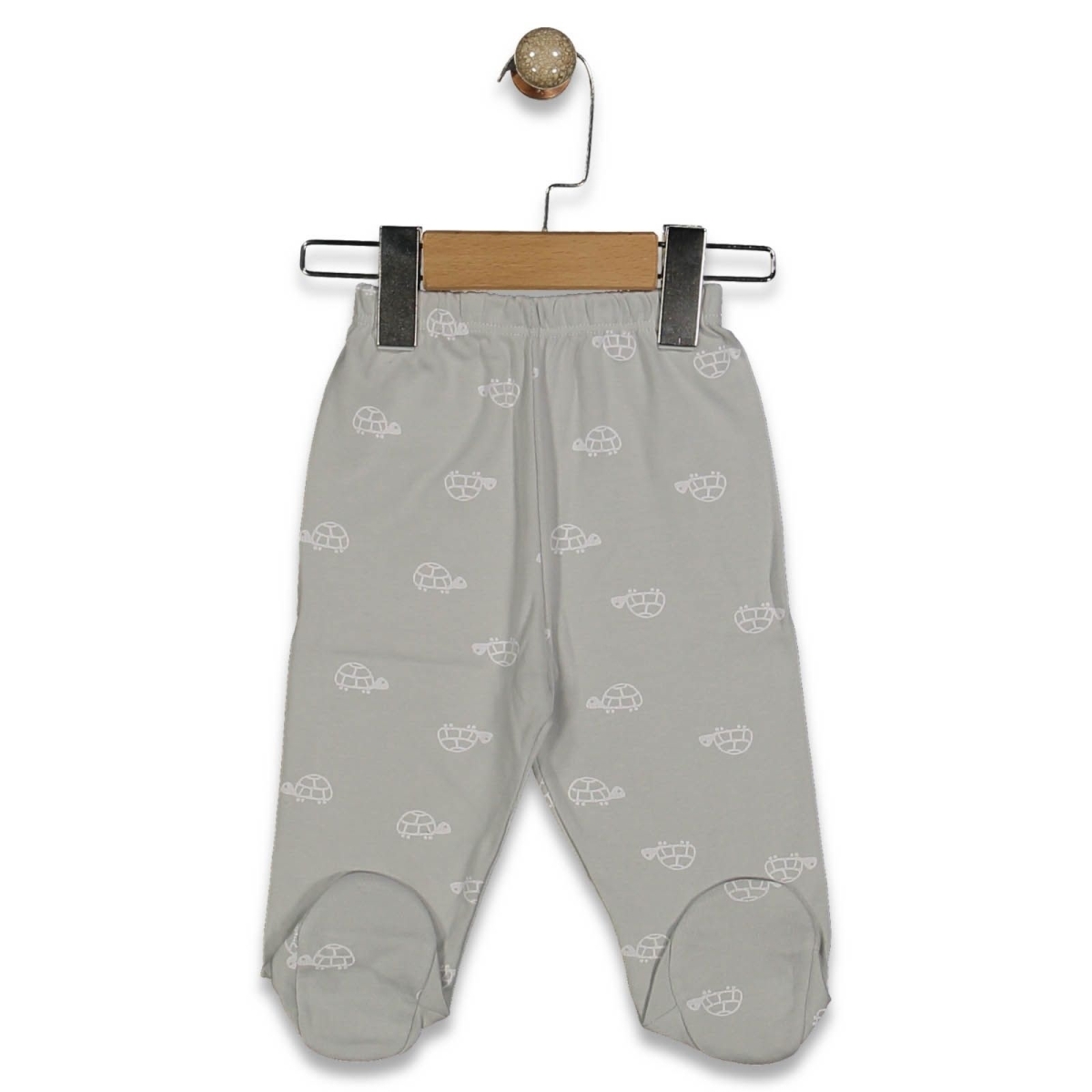 UNISEX 1/9 AY BEYAZ KAPLUMBAGA DESENLİ PATİKLİ TEK