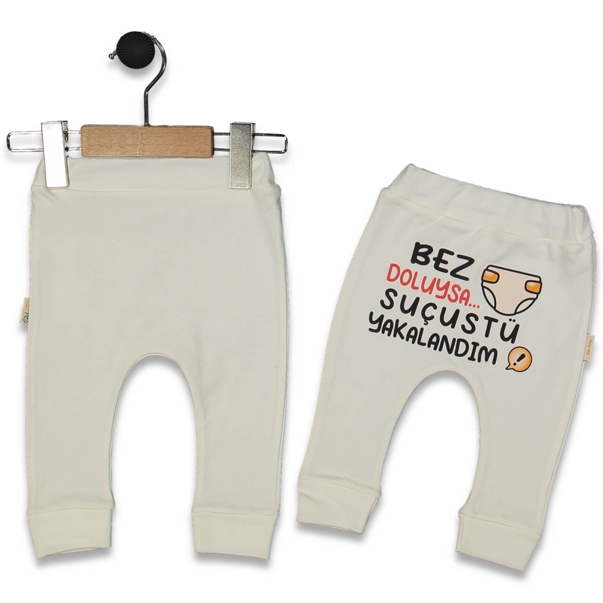 UNISEX 1/9 AY BEZ DOLUYSA BASKILI MANSETLİ TEK ALT