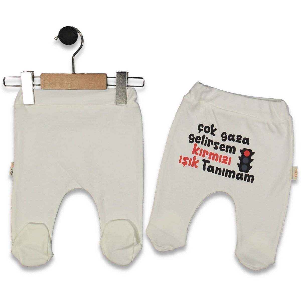 UNISEX 1/9 AY ÇOK GAZA GELİRSEM BASKILI PATİKLİ TE