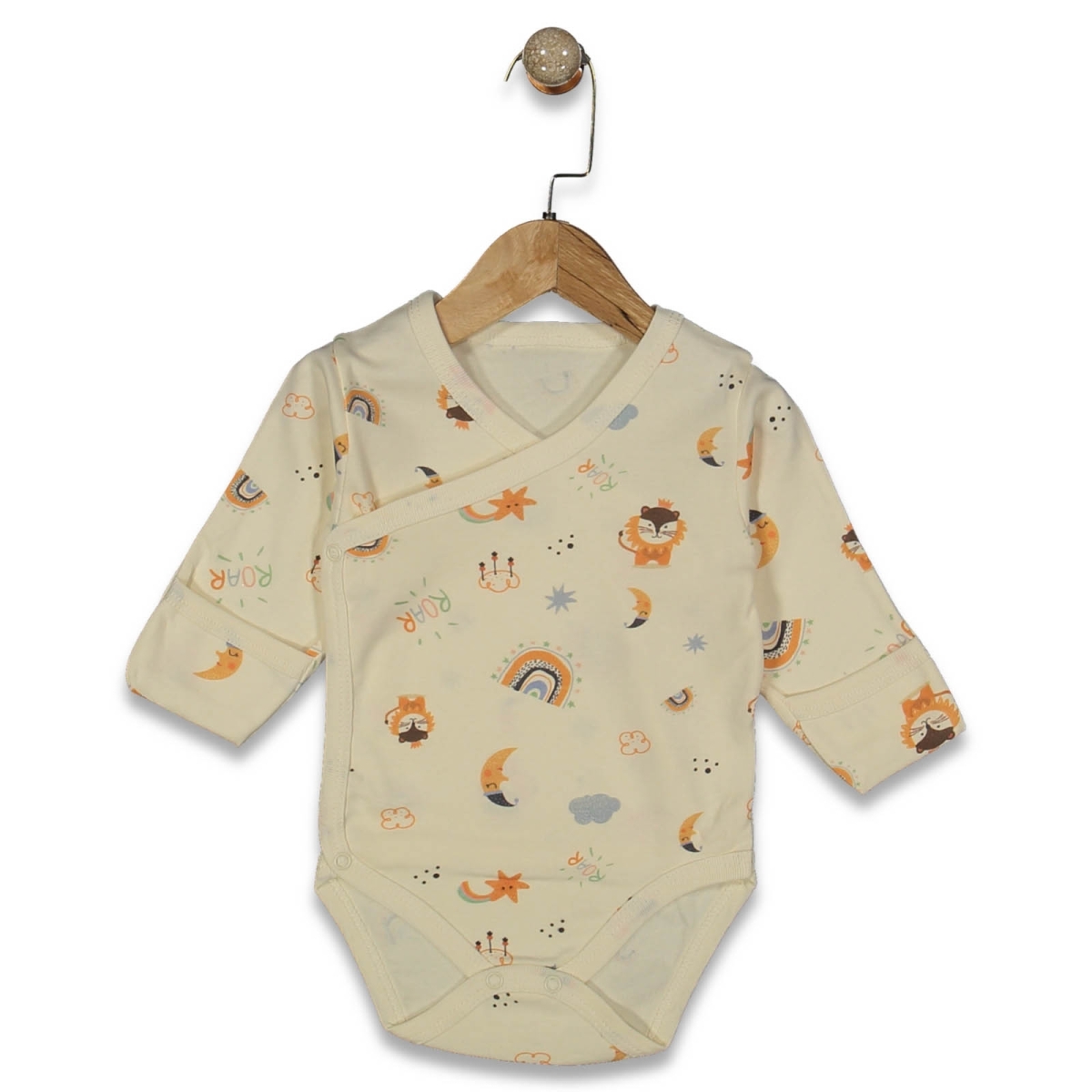 UNISEX 1/9 AY DİJİTAL ASLAN DESENLİ KUNDAK BADİ