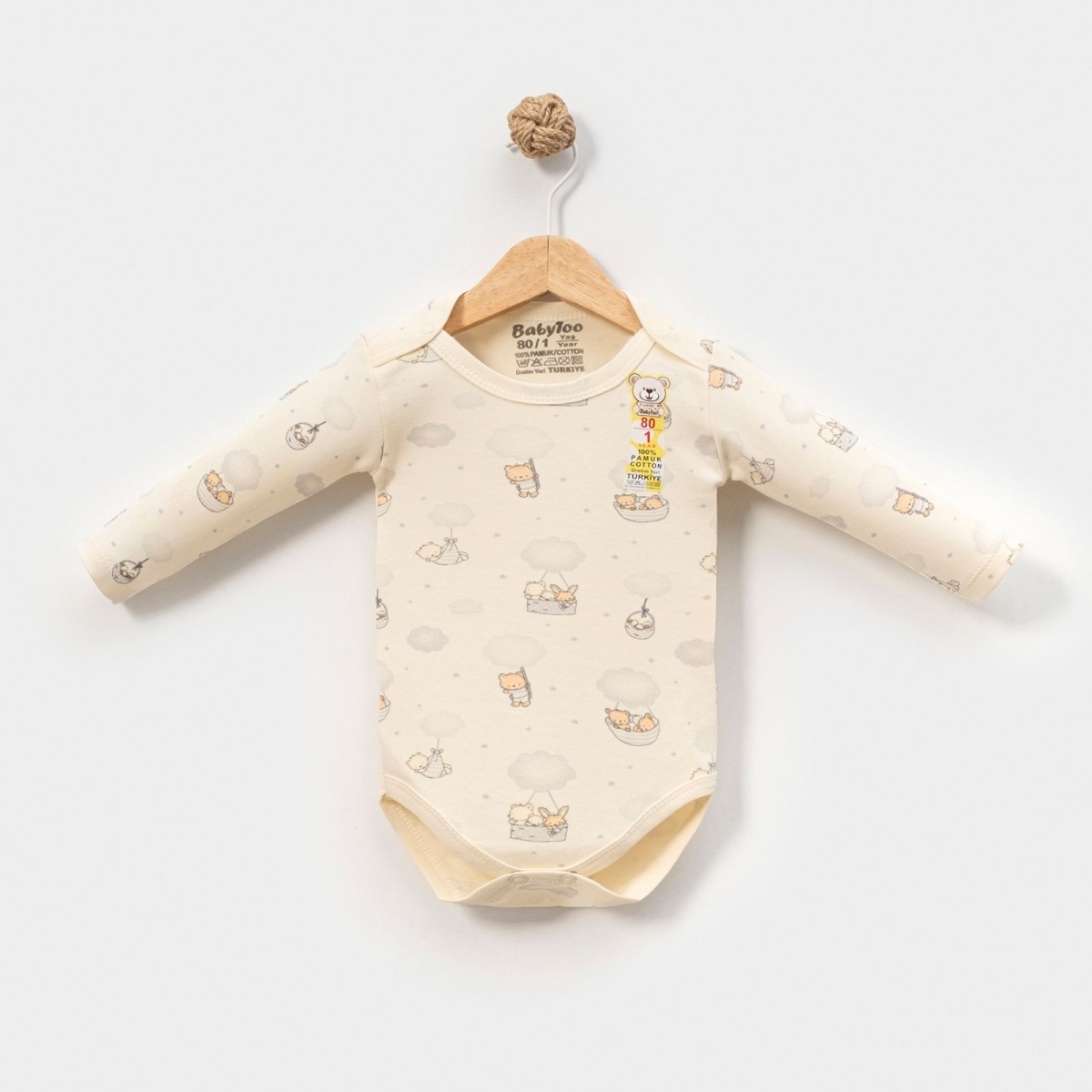 UNISEX 1/9 AY DİJİTAL BULUTLU HAYVAN DESENLİ KUCUK