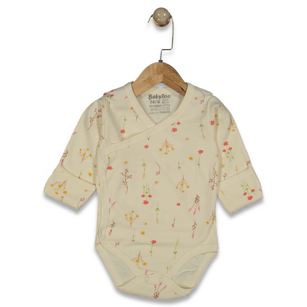 UNISEX 1/9 AY DİJİTAL RENKLİ ÇİÇEK DESENLİ KUNDAK