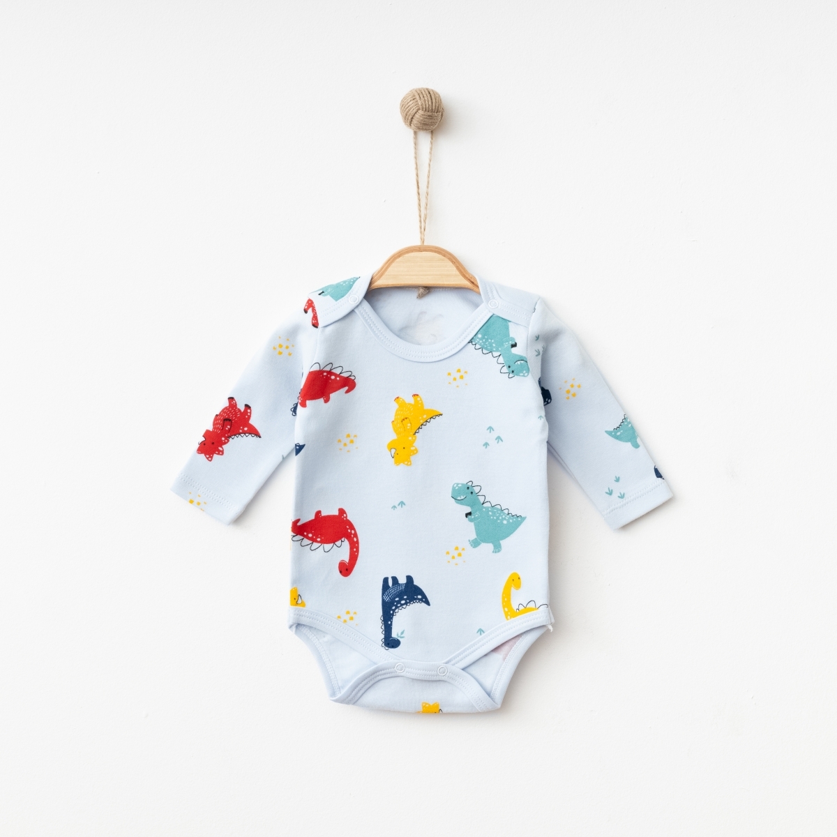 UNISEX 1/9 AY DİNO KOLLU KÜÇÜK BADİ