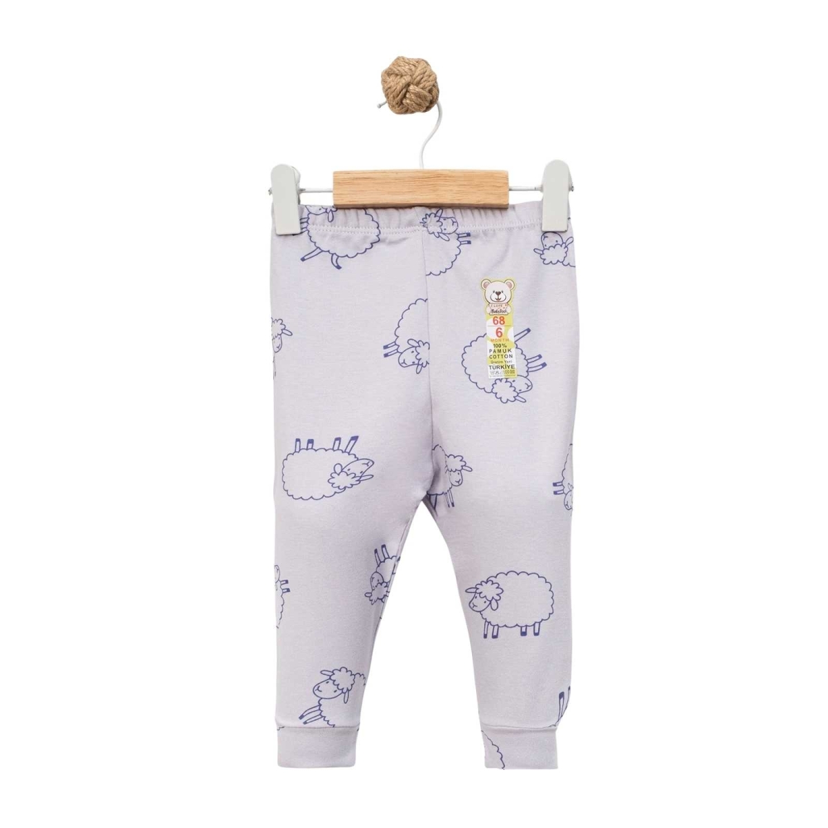 UNISEX 1/9 AY KOYUN DESENLİ PATİKLİ TEK ALT