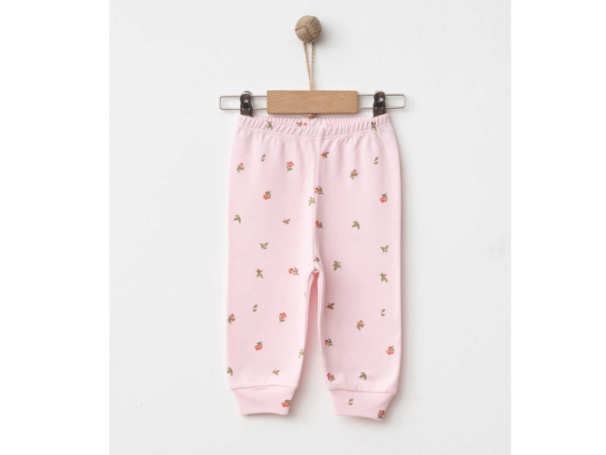 UNISEX 1/9 AY LALE BASKI MANŞETLİ TEK ALT