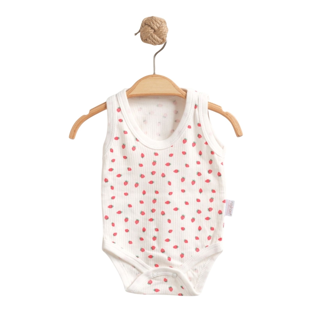 UNISEX 1/9 AY MİNİK ÇİLEK ASKILI KÜÇÜK BADY