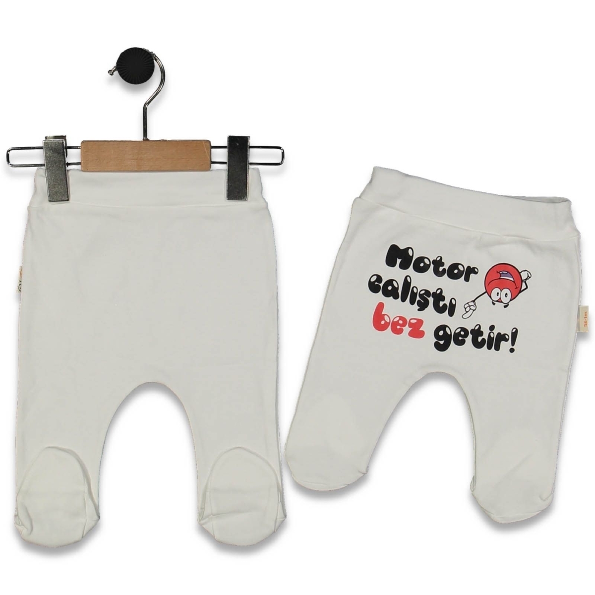 UNISEX 1/9 AY MOTOR ÇALIŞTI BEZ GETİR BASKILI PATİ