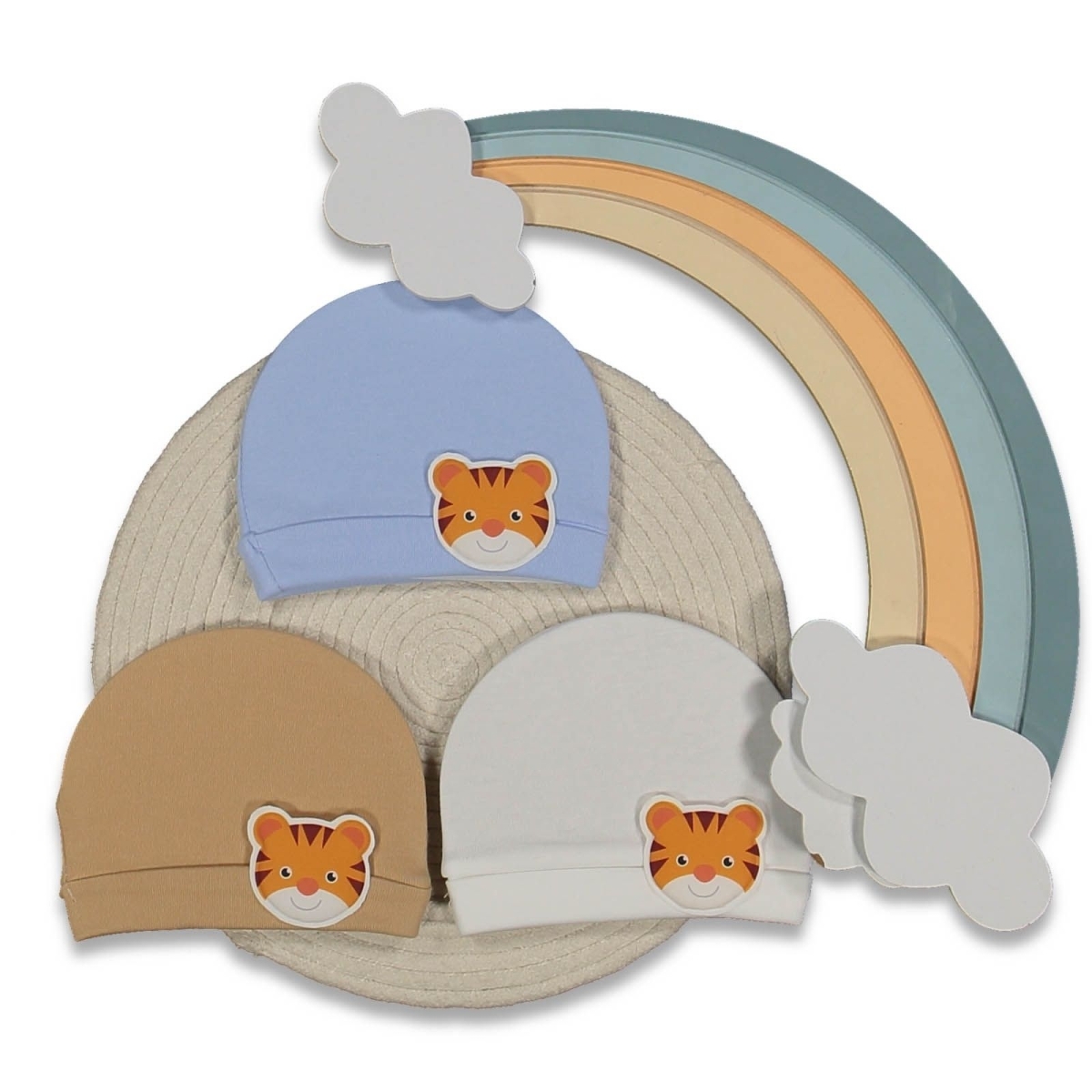 UNISEX 1/9 AY SEVİMLİ KAPLANLI ŞAPKA