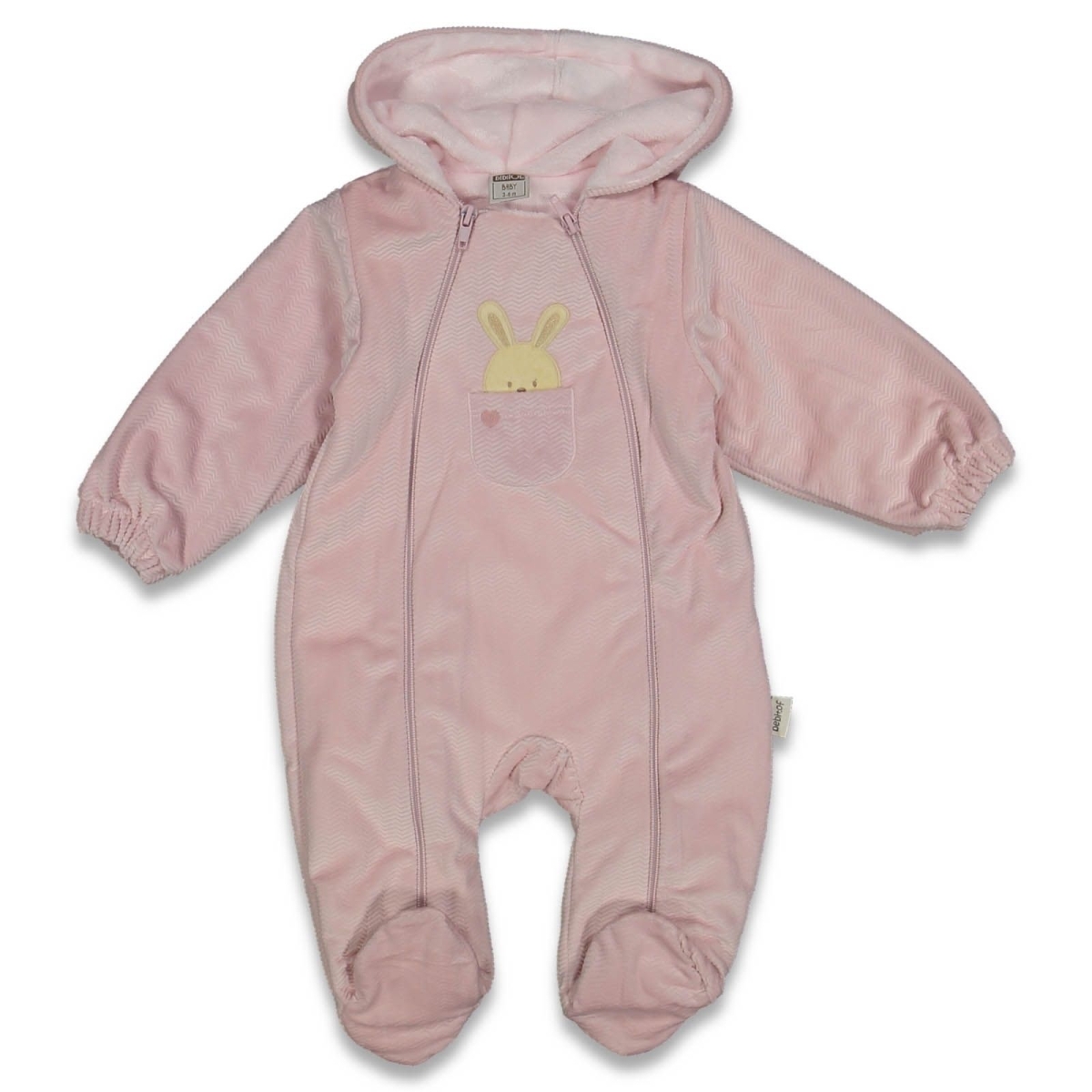 UNISEX 1/9 AY  TAVŞAN DESENLİ KOZMONOT TULUM