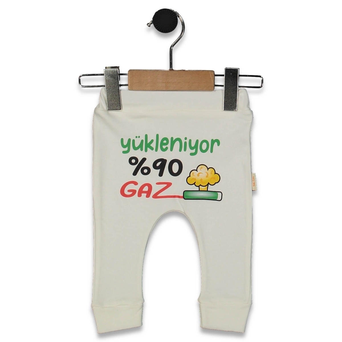 UNISEX 1/9 AY YÜKLENİYOR BASKILI MANSETLİ TEK ALT