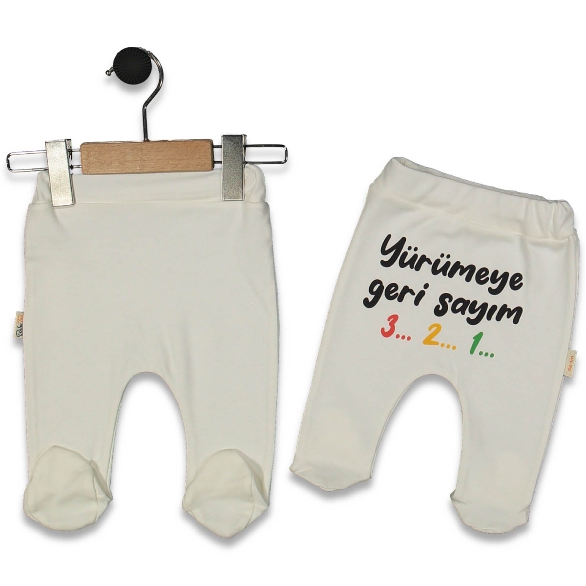 UNISEX 1/9 AY YÜRÜMEYE GERİ SAYIM BASKILI PATİKLİ