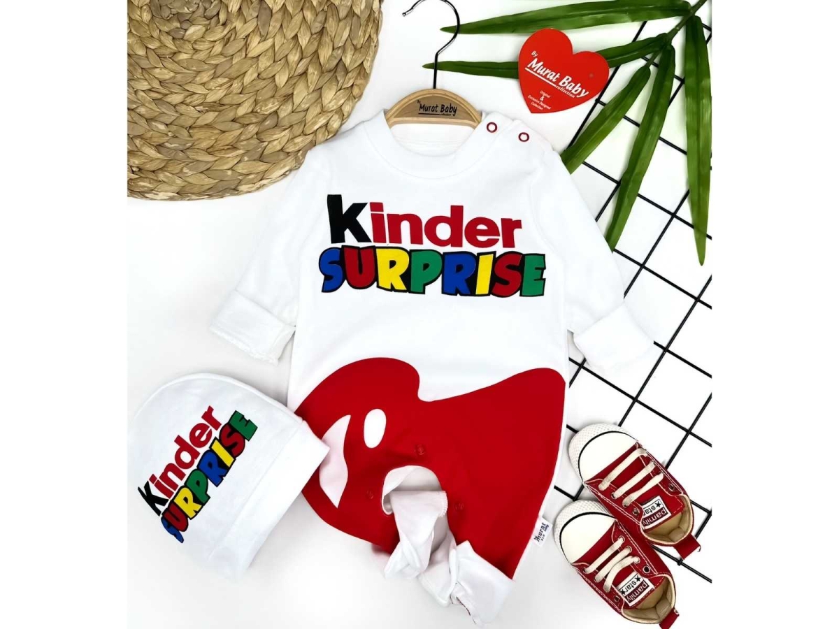 UNİSEX 3/12 AY ŞAPKALI SURPRISE BSKLI TLM 