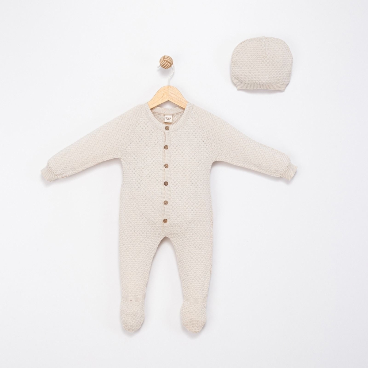 UNISEX 3/12 AY TRİKO PAMUK TULUM ŞAPKA