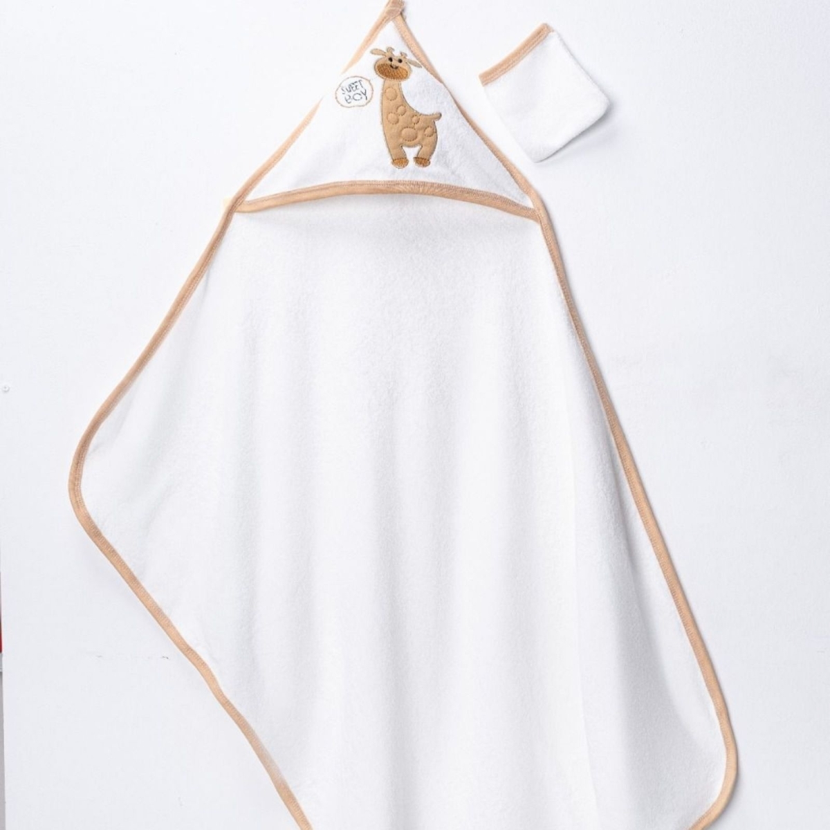 UNISEX 3/12 AY ZÜRAFA NAKIŞLI HAVLU SİLGİ