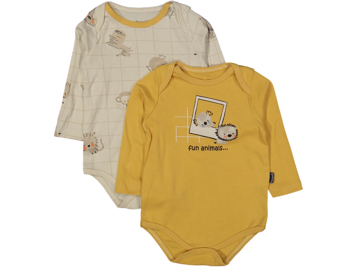 UNISEX 3/18 AY ERKEK FUN ANİMALS 4 BEDEN 2'İN 1 PA