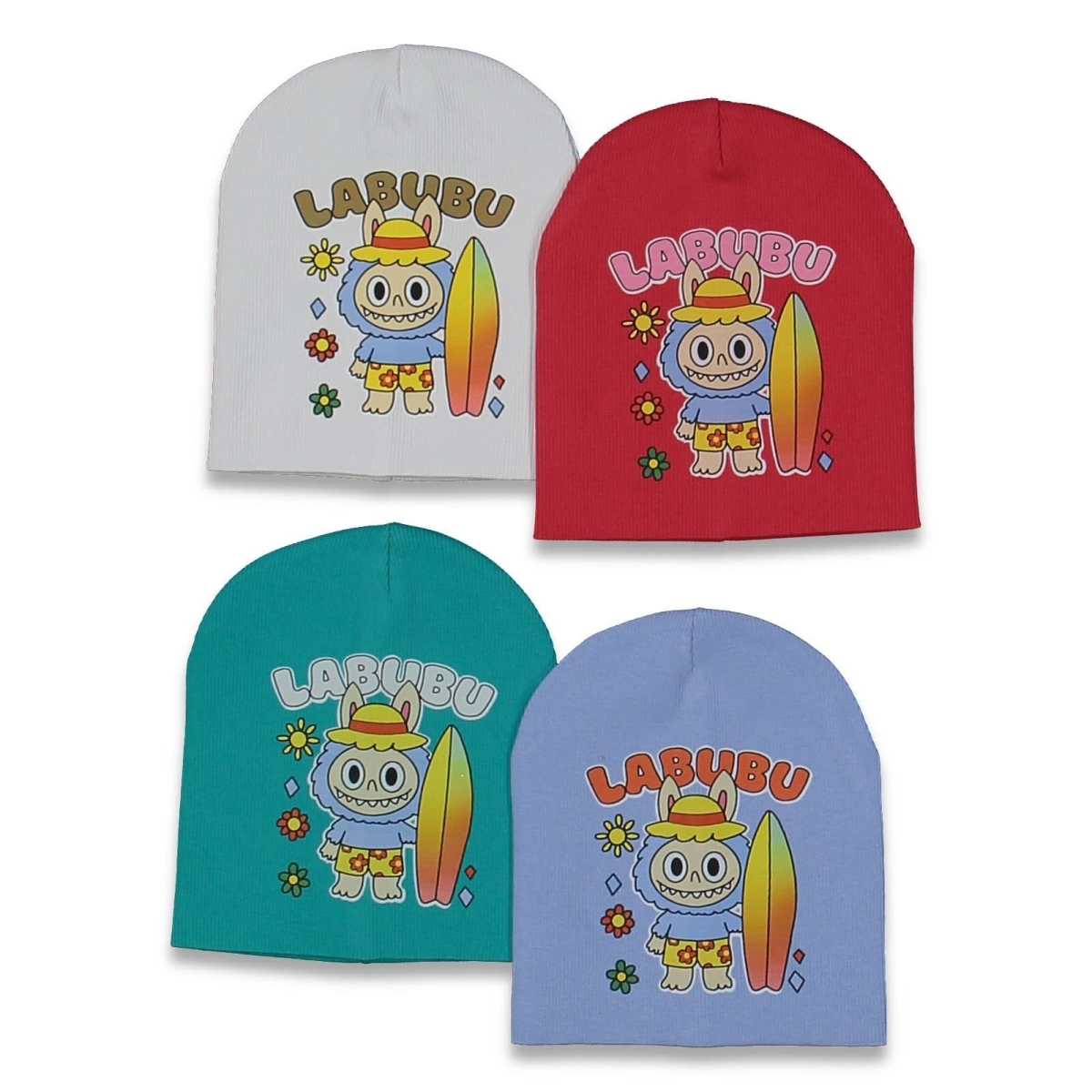 UNISEX 3/18 AY KAŞKORSE LABUBU BASKILI ŞAPKA