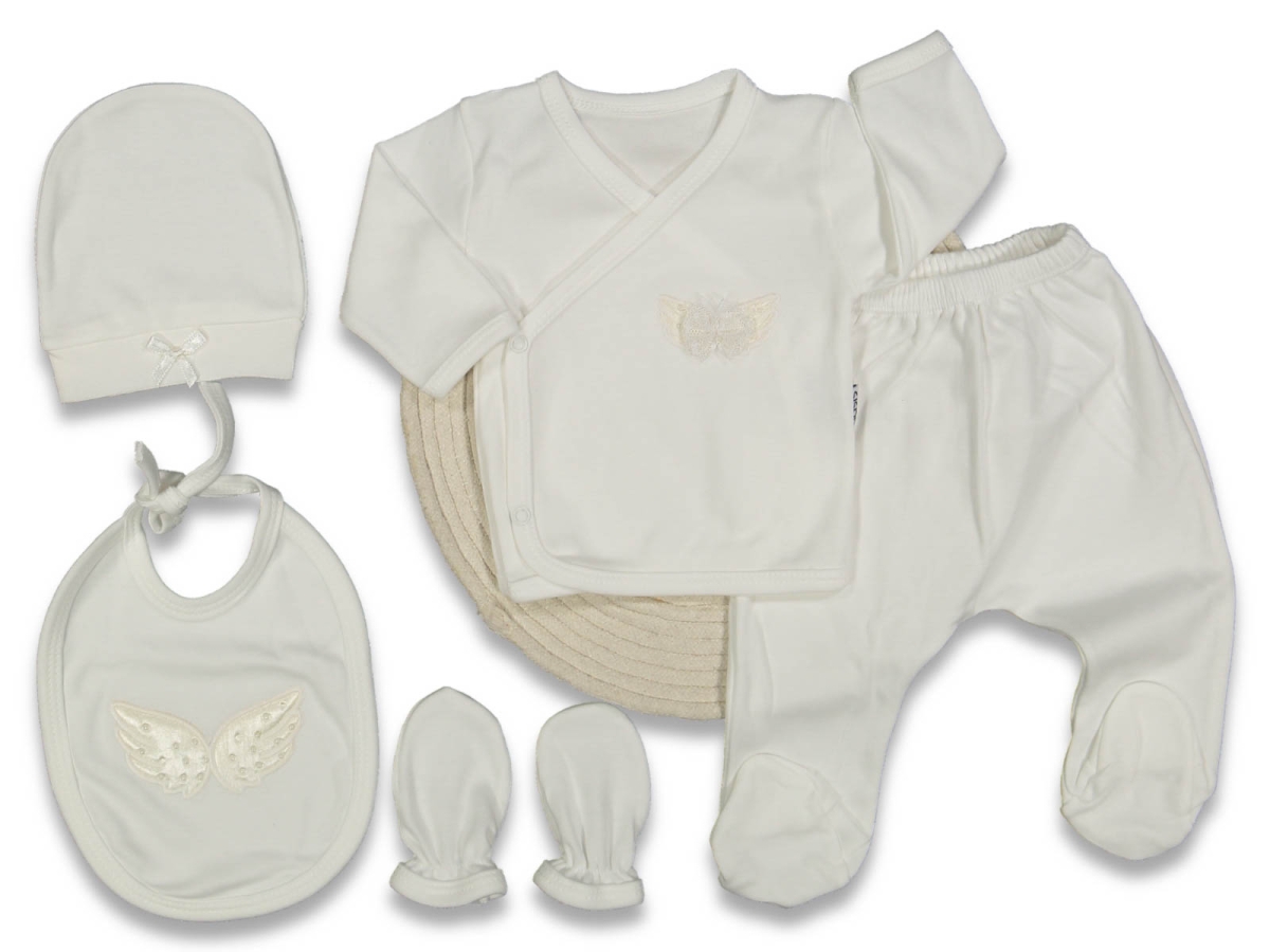 UNISEX 3/3 AY KANATLI 5 PARÇA ZIBIN SETİ 