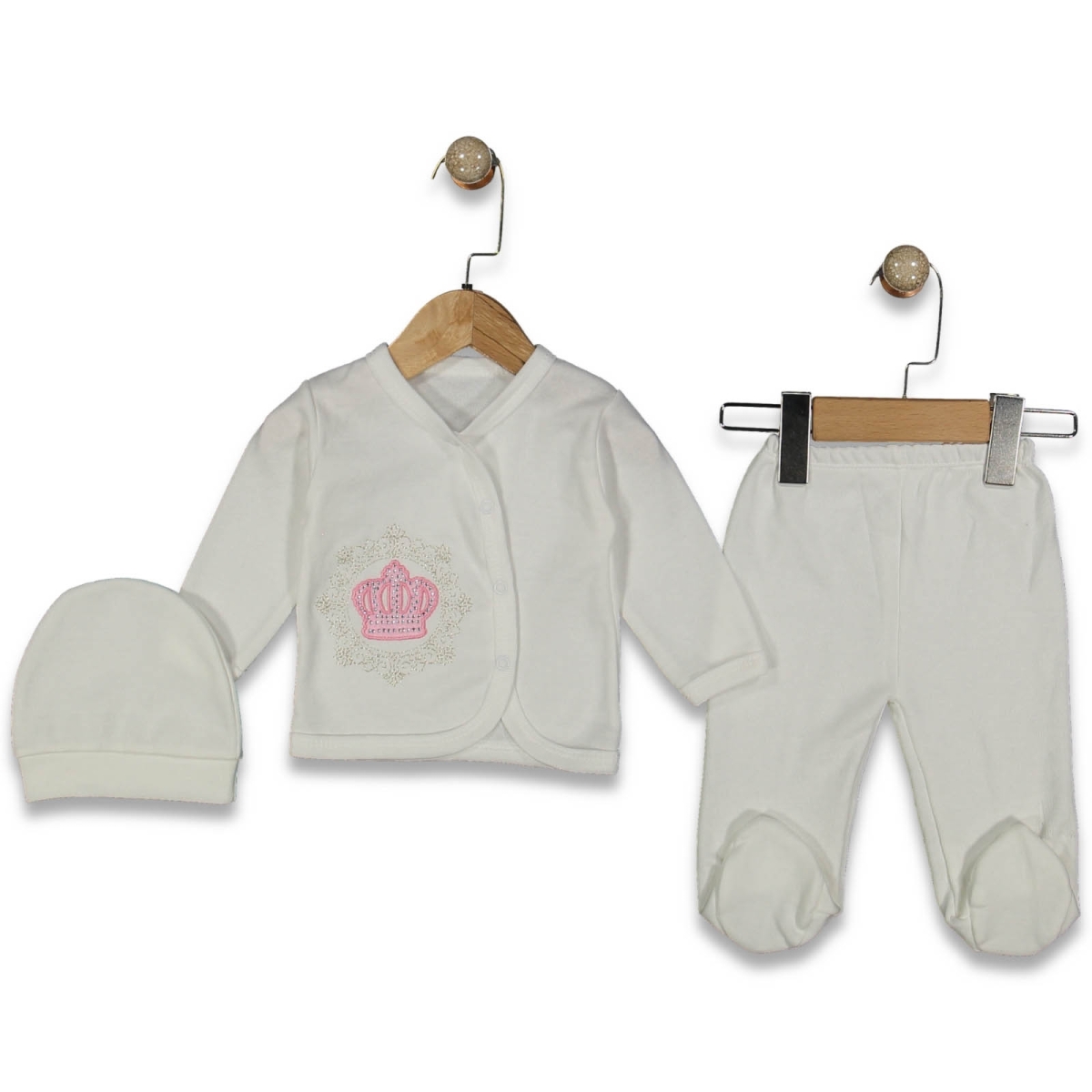 UNISEX 3/3 AY KRAL TAÇI DESENLİ ZIBIN