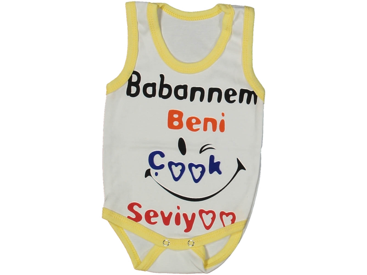 UNISEX 3/36 AY BABANNEM BENİ SEVİYO ASKILI BADİ