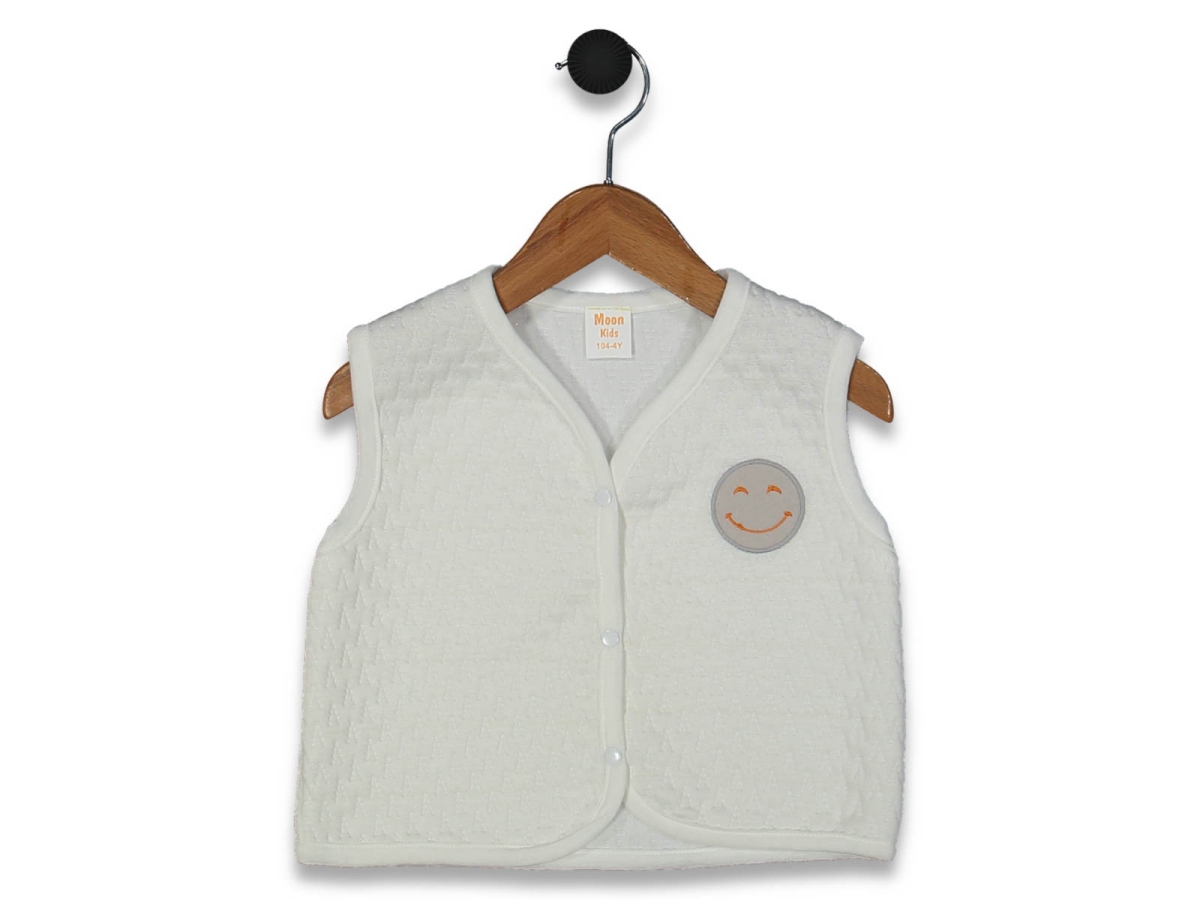 UNISEX 3/5 YAŞ SMİLE NAKIŞLI ÇITÇITLI YELEK