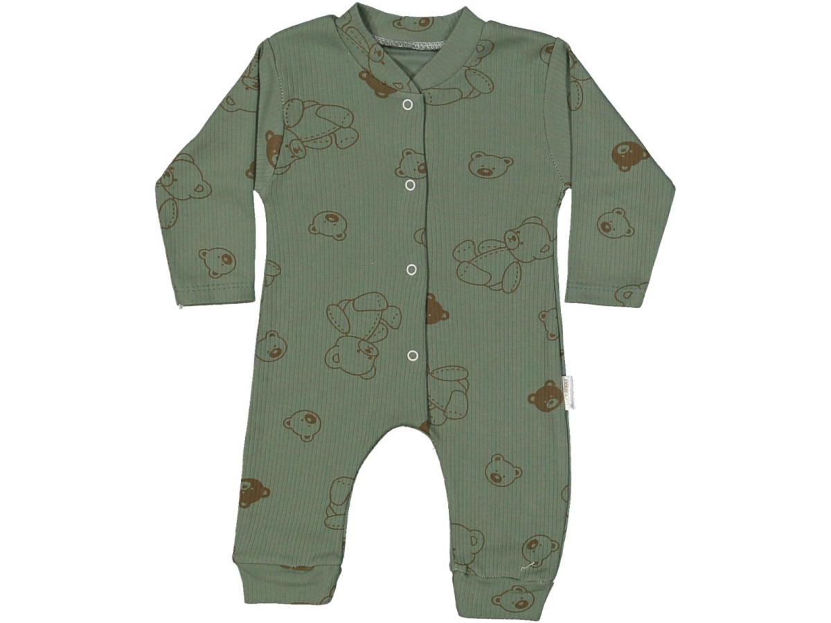 UNISEX 3/9 AY AYICIK BASKILI MANŞETLİ RAPORLU TULUM 