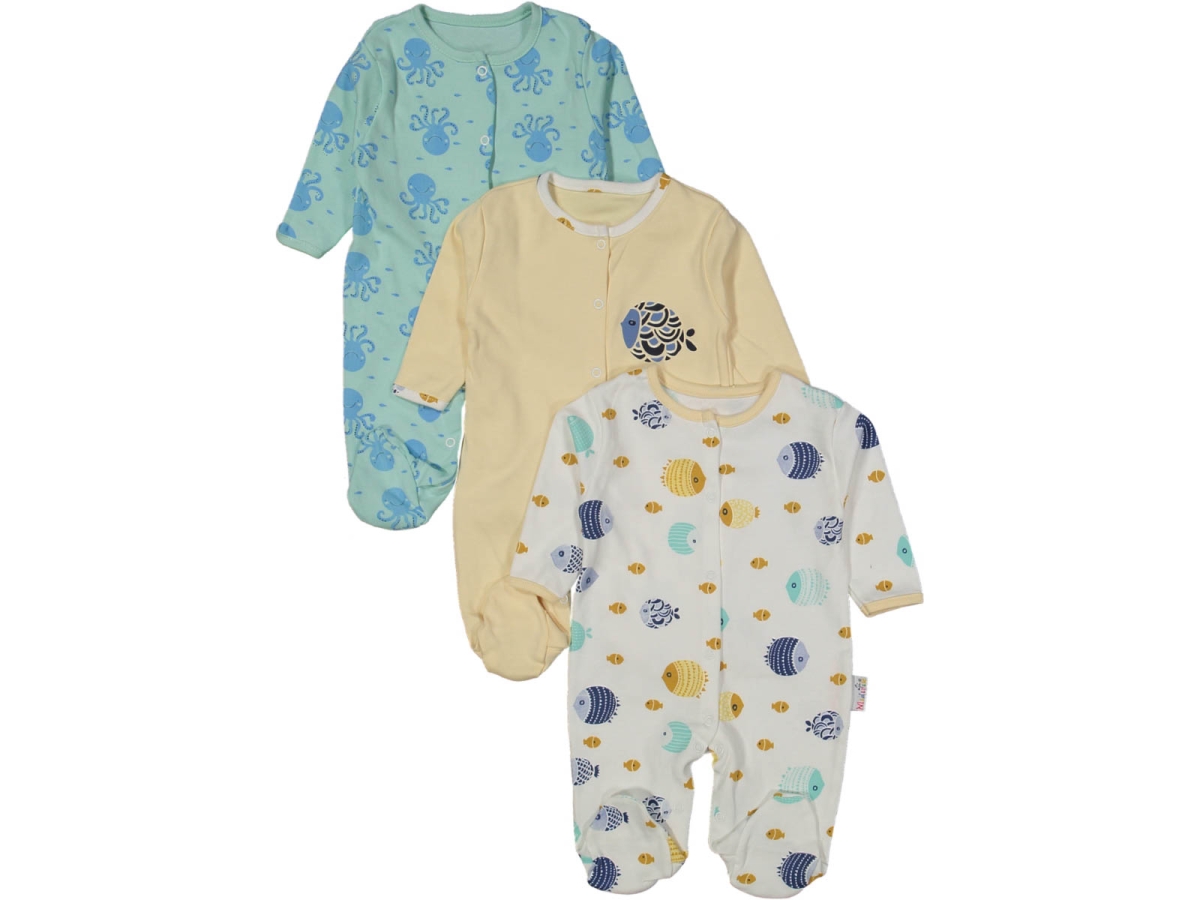 UNISEX 3/9 AY ÇITÇITLI PATİKLİ BALIKLI TULUM