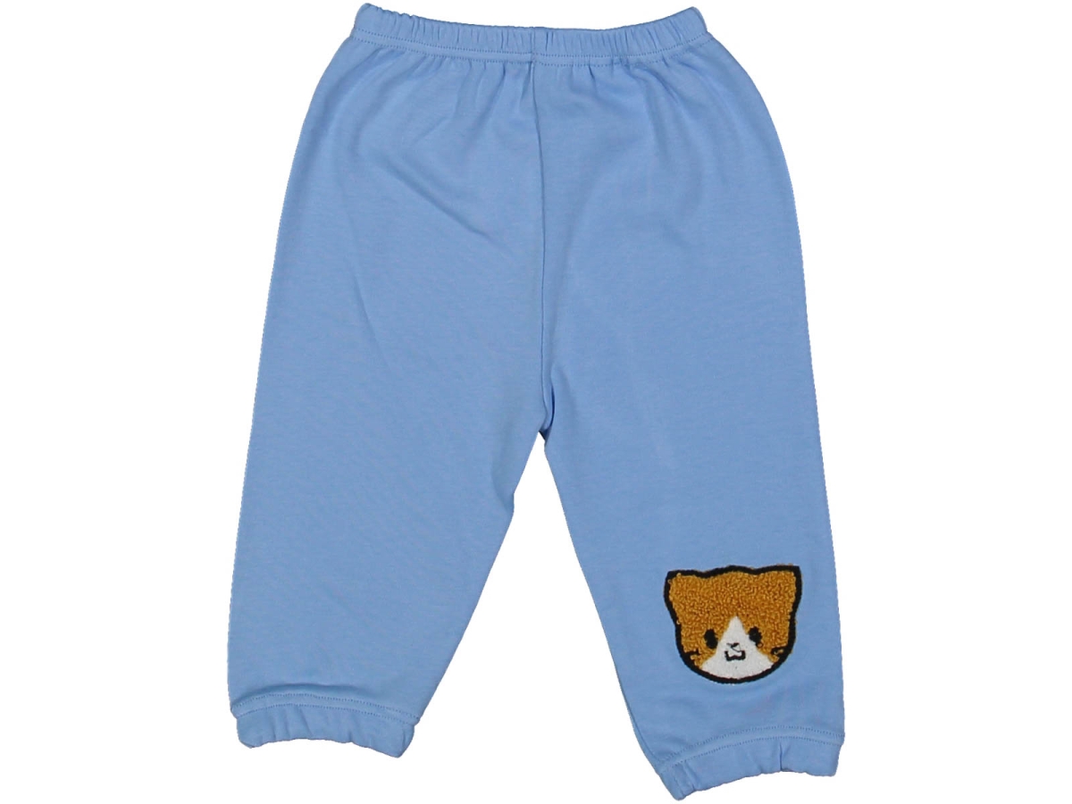 UNISEX 3/9 AY PATİKSİZ KEDİ SÜZENELİ TEK ALT