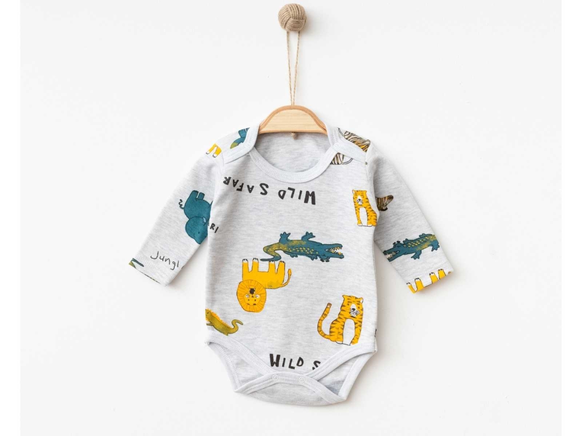 UNISEX 3/9 AY SAFARİ KOLLU KÜÇÜK BADY